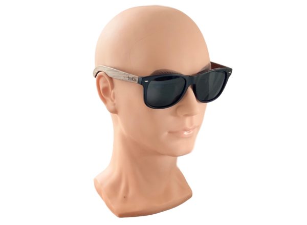 Runaway wooden sunglasses on male model