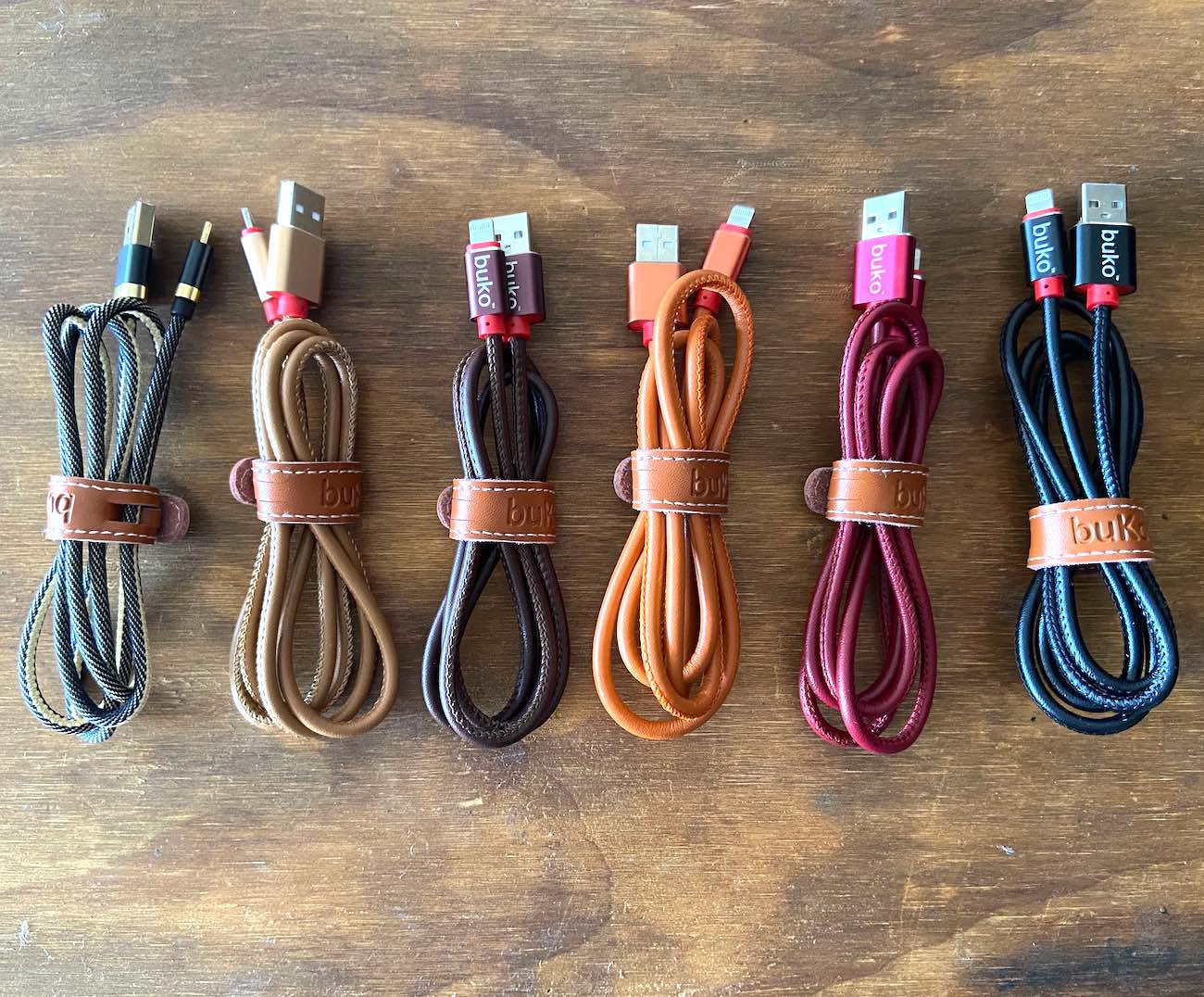 Leather Lightning Chargers
