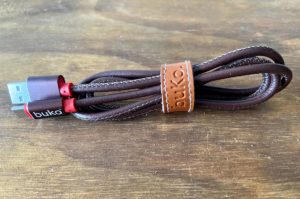 Dark Brown Leather Type C Charger Cable
