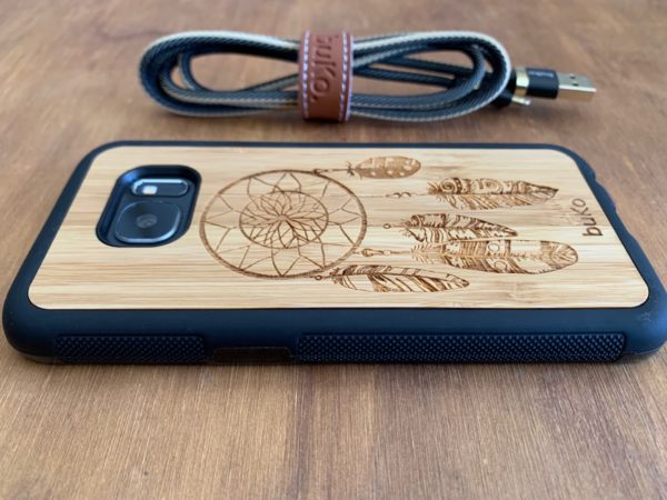 Wooden Samsung Galaxy S7/S7 Edge Case with Dreamcatcher Engraving