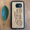 Wooden Samsung Galaxy S7/S7 Edge Case with Vintage Motorbike Engraving
