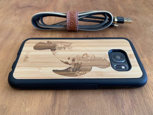 Wooden Samsung Galaxy S7/S7 Edge Case with Turtle Engraving