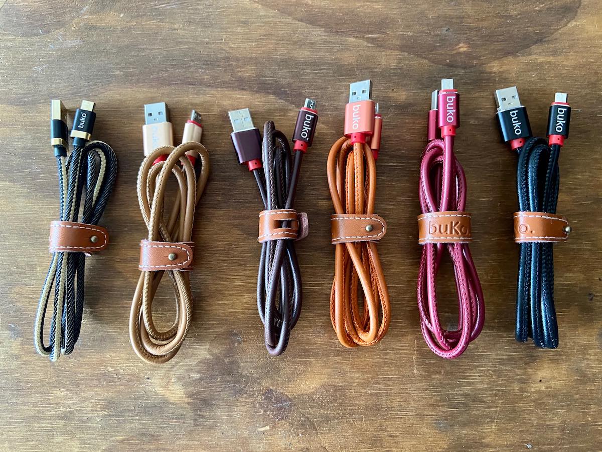 Leather Micro USB Charger Cables