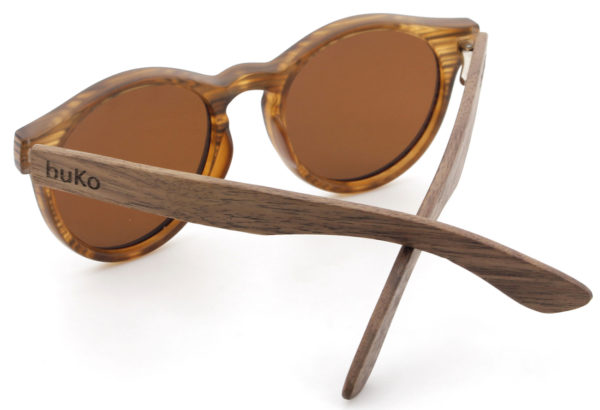 Savannah wooden sunglasses back