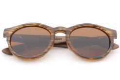 Savannah wooden sunglasses folded