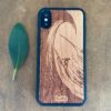 Wooden iPhone X/XS Case with Surfer Engraving