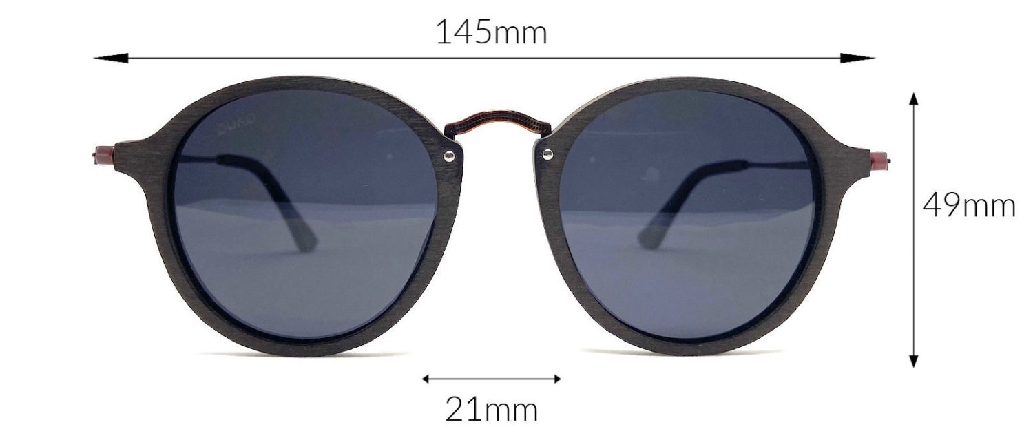 tama sunglasses dimensions