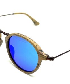 Tama Oak sunglasses with blue lenses