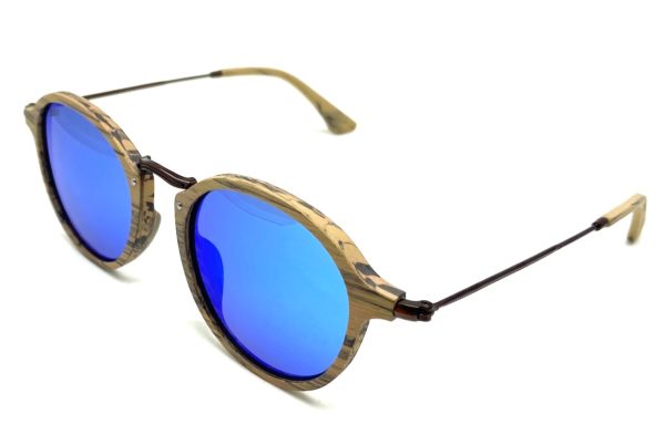 Tama Oak sunglasses with blue lenses