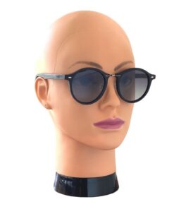 Avalon black sunglasses on female model
