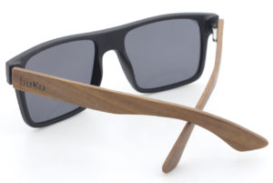 Hall wooden sunglasses back