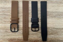 black and brown 18mm leather watch bands