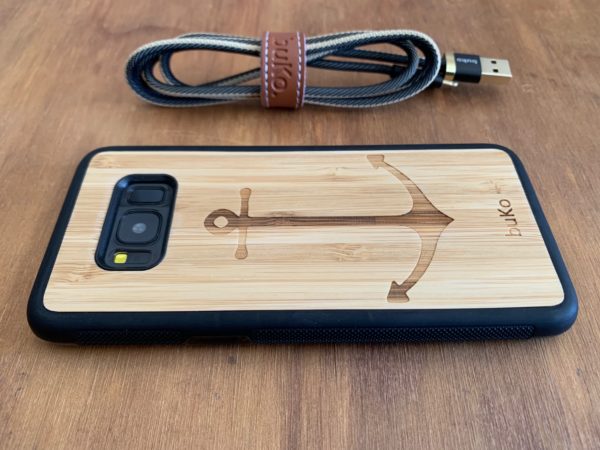 Wooden Samsung Galaxy S8 and S8 Plus Cases/Covers with Anchor Engraving