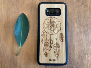 Wooden Samsung Galaxy S8 and S8 Plus Cases/Covers with Dreamcatcher Engraving