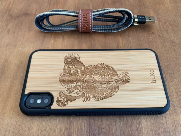 Wooden iPhone XS Max Case with Koala Engraving