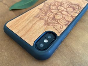 Wooden iPhone X/Xs Case with Mandala Engraving III