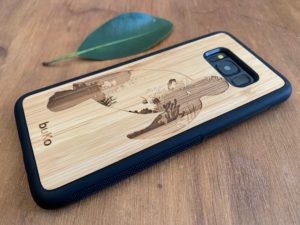 Wooden Samsung Galaxy S8 and S8 Plus Cases/Covers with Turtle Engraving