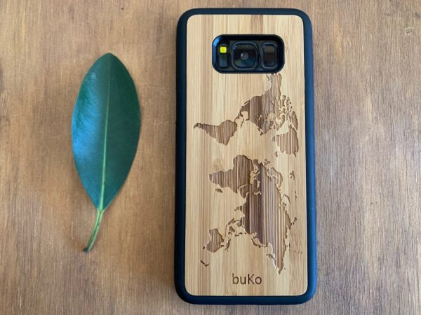 Wooden Samsung Galaxy S8 and S8 Plus Cases/Covers with World Map Engraving