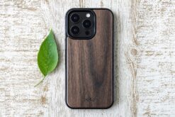 Buko Walnut wood phone case on iPhone 16 Pro