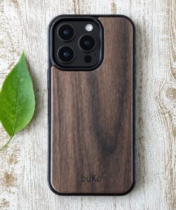 Buko Walnut wood phone case on iPhone 16 Pro