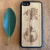 Wooden iPhone 5, 5s, SE Case with ‘Down to Earth’ Engraving