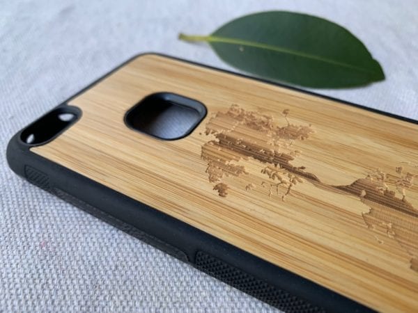 Wooden Huawei P10 Lite Case with Down to Earth Engraving
