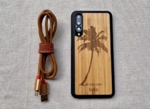 Wooden Huawei P20 & P20 Pro Cases with Palm Tree