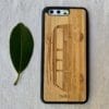Wooden Huawei P10 Case with Kombi Van Engraving