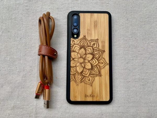 Wooden Huawei P20 & P20 Pro Cases with Mandala