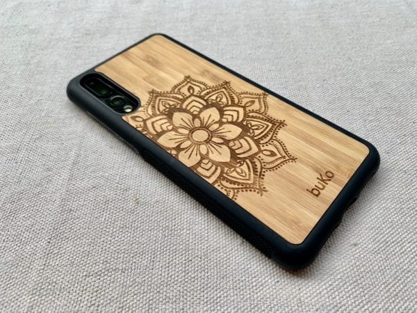 Wooden Huawei P20 & P20 Pro Cases with Mandala