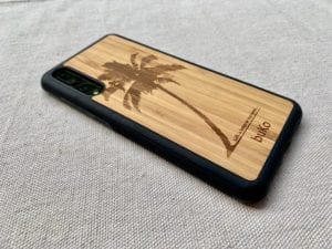 Wooden Huawei P20 & P20 Pro Cases with Palm Tree