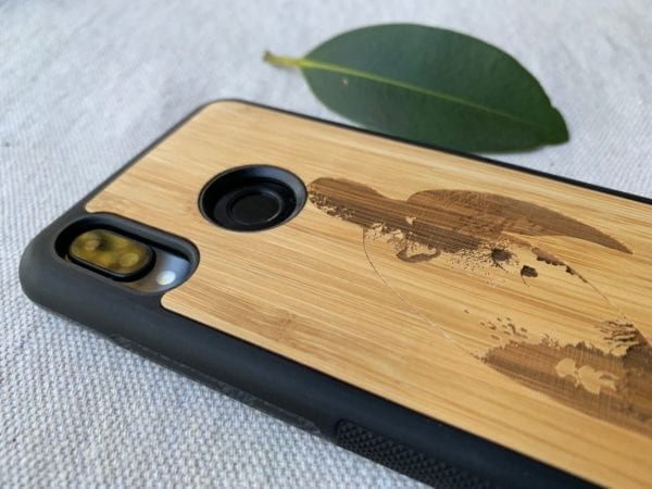 Wooden Huawei P20 Lite / Nova 3e Case with Turtle Engraving
