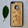 Wooden Huawei P10 Lite Case with World Map Engraving