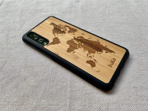 Wooden Huawei P20 & P20 Pro Cases with World Map