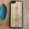 Wooden iPhone 5, 5S, and SE Case with Anchor Engraving