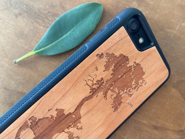 Wooden iPhone 7 and iPhone 7 PLUS Case with Down To Earth Engraving III