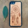 Wooden iPhone 8 and iPhone 8 PLUS Case with Dreamcatcher Engraving