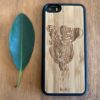 Wooden iPhone 5, 5S, and SE Case with Koala Engraving