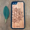 Wooden iPhone 8 and iPhone 8 PLUS Case with Mandala Engraving