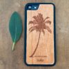 Wooden iPhone 7 and iPhone 7 PLUS Case with Palm Tree Engraving