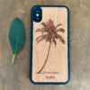 Wooden iPhone XS Max Case with Palm Tree Engraving