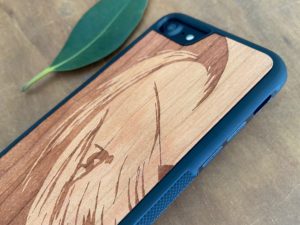 Wooden iPhone 7 and iPhone 7 PLUS Case with Surfing Engraving II
