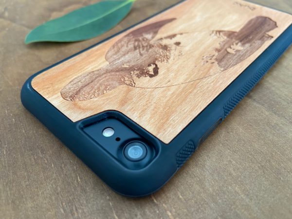Wooden iPhone 8 and iPhone 8 PLUS Case with Turtle Engraving IV