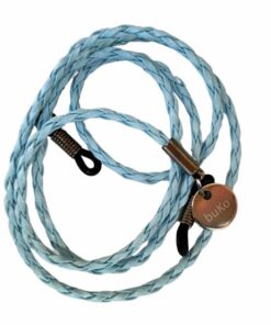 blue leather sunglasses saver strap