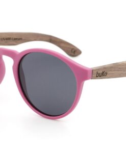 Kids pink wooden sunglasses