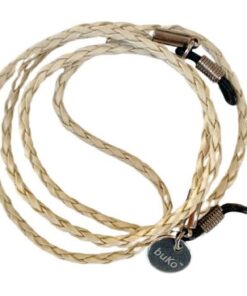 White leather sunglasses saver strap