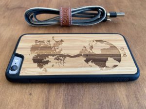 Wooden iPhone 6 and 6 Plus Case with Down to Earth Engraving