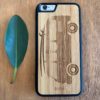 Wooden iPhone 6 and 6 Plus Case with Kombi Van Engraving