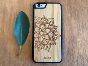 Wooden iPhone 6 and 6 Plus Case with Mandala Engraving