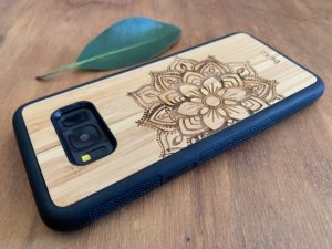 Wooden Samsung Galaxy S8 and S8 Plus Cases/Covers with Mandala Engraving
